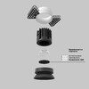 Миниатюра фото встраиваемый точечный светодиодный светильник maytoni round dl058-7w4k-trs-b | 220svet.ru